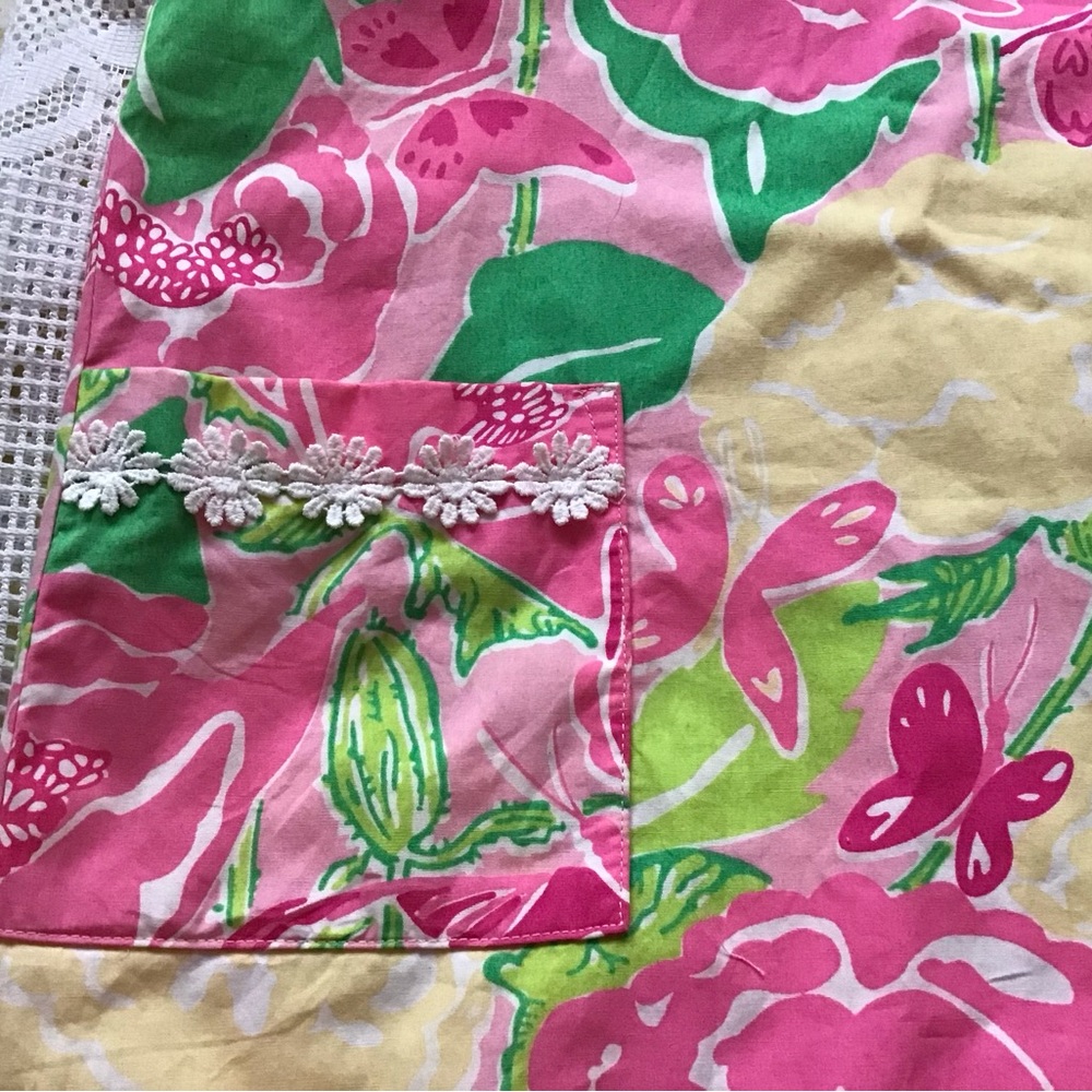 Lilly Pulitzer girls sz 14 lined cotton dress with pockets, matches Barbie doll. - Picture 6 of 8